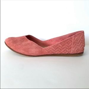Toms Suede Jutti Flats Faded Rose NEW Size 6.5